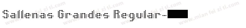 Sallenas Grandes Regular字体转换